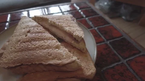 Toasted cheese sandwich Stock Footage 169539687