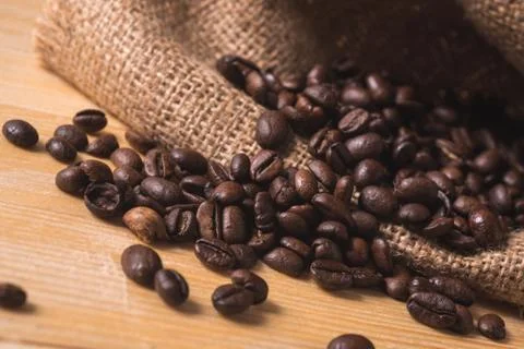 Toasted coffee beans Stock Photos