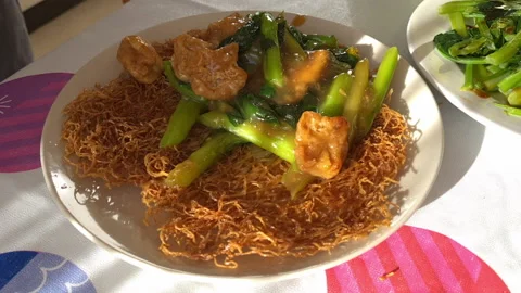 Toasted noodles. Stock Footage 169578291
