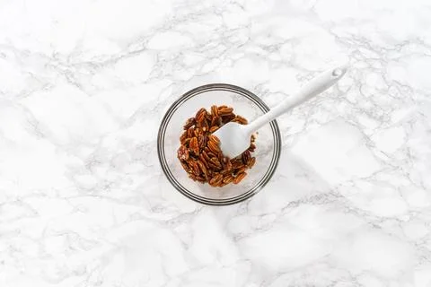 Toasted pecans Stock Photos