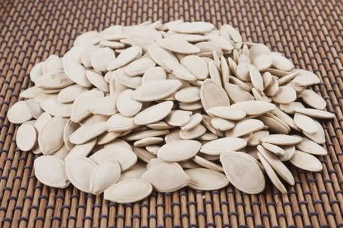 Toasted pumpkin seeds Stock Photos
