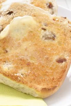 Toasted teacakes Stock Photos