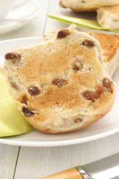 Toasted teacakes Stock Photos