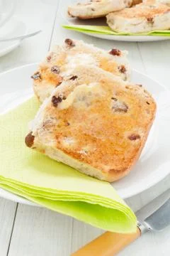 Toasted Teacakes Stock Photos