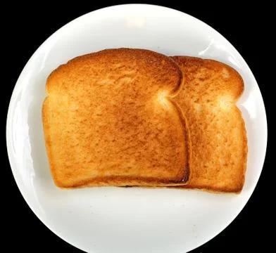 Toasted white bread Stock Photos
