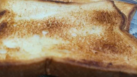 Toasted white bread Stock Photos