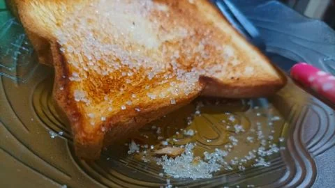 Toasted white bread Stock-Fotos