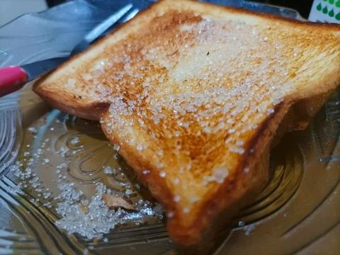 Toasted white bread Stock Photos