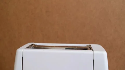 Toaster and bread Stock Footage 334940028