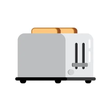 Toaster and bread Stock Illustration