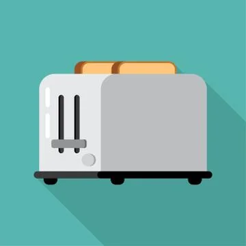 Toaster and bread Stock Illustration