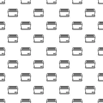 Toaster appliance seamless pattern for kitchen designs Stock Illustration