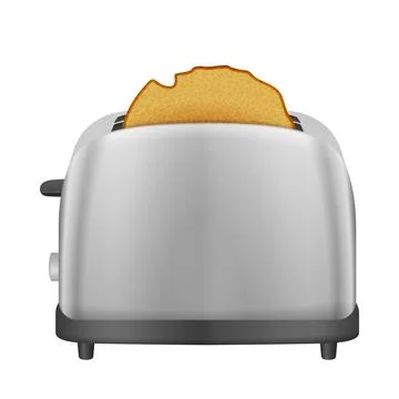 Toaster with bread Stock Illustration