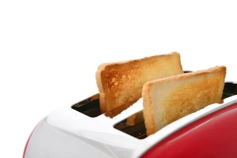 Toaster with bread Stock Photos