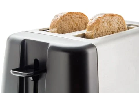 Toaster with bread slices Foto stock