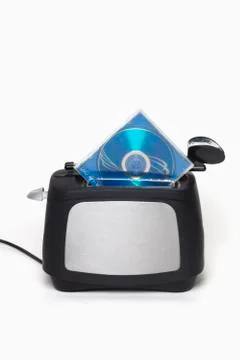 Toaster with cds Stock Photos