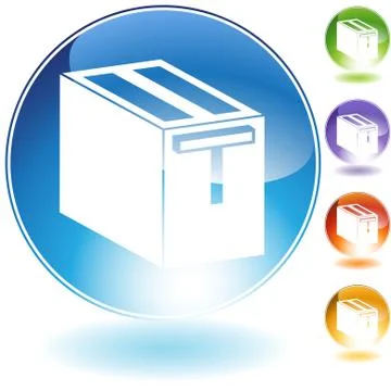 Toaster crystal icon Stock Illustration