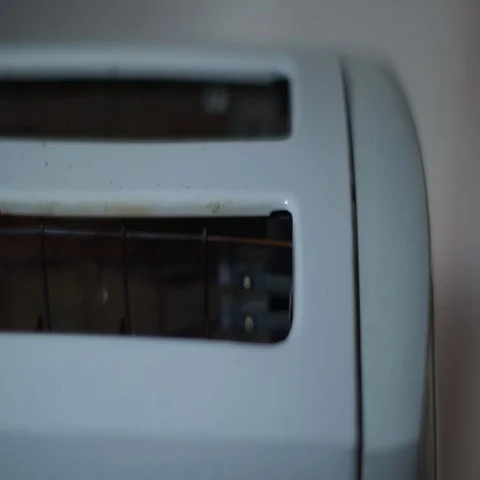 Toaster cycle top view CU Stock Footage 69525378