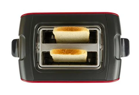 Toaster with fresh bread Stock Photos