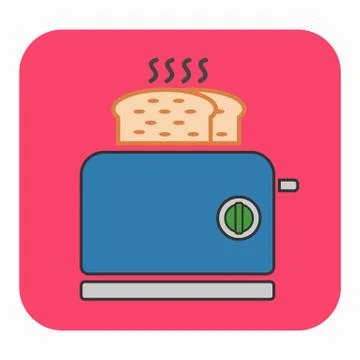 A toaster icon Stock Illustration