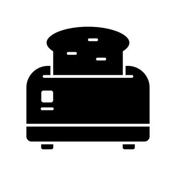 Toaster Icon Vector Design Illustration Stock Illustration