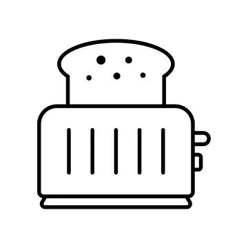 Toaster Icon Vector Design Illustration Stock Illustration