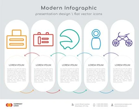 Toaster infographics design Stock Illustration