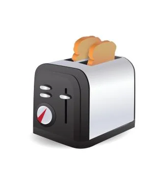 Toaster isolated Stock Illustration