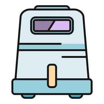 Toaster kitchen appliance preparing bread for breakfast concept Stock Illustration