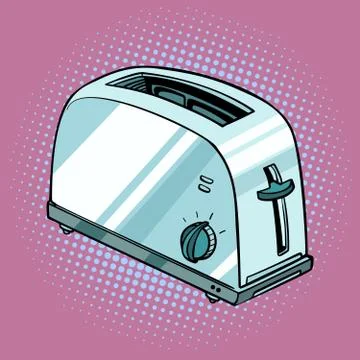 Toaster, kitchen equipment Illustration