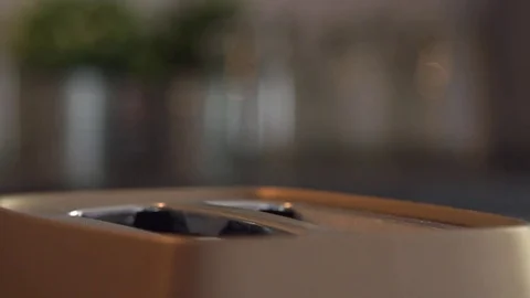 Toaster popping up in slow motion Stock Footage 77047213