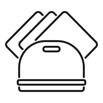 Toaster preparing toasting bread slices for breakfast Stock Illustration