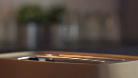 Toaster in slow motion Stock Footage 77076772
