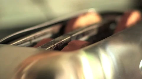 Toaster toasts pop Stock Footage 43427936