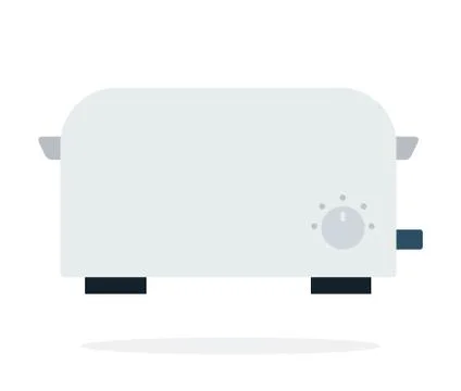 Toaster vector flat isolated Illustrazione stock