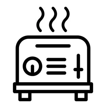 Toaster Vector Icon Design Illustration Stock Illustration