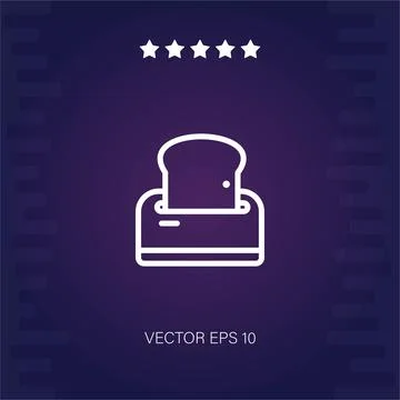 Toaster vector icon Stock Illustration
