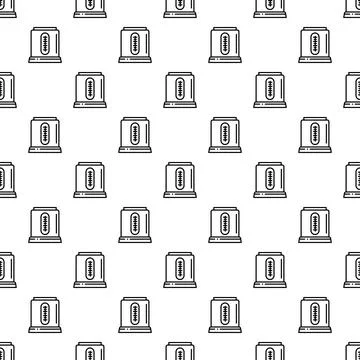 Toasters appliance outline pattern seamless background texture Illustrazione stock