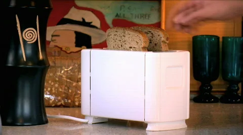 Toasting a Bread Stock Footage 729568