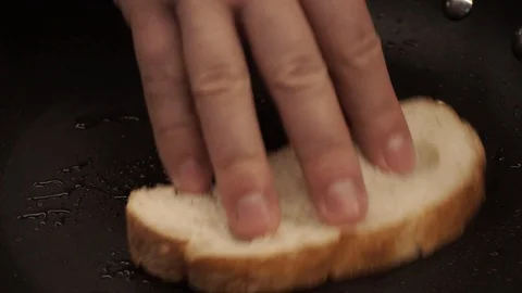Toasting bread Stock Footage 113527434