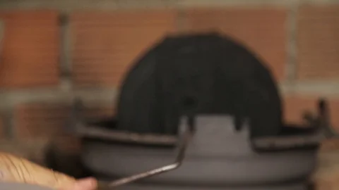 Toasting coffee using handcraft process 스톡 동영상 127875261