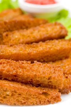 Toasts, macro Stock Photos