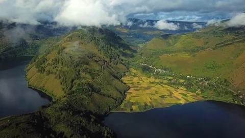 Toba lake Stock Footage 89121946