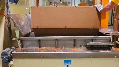 Tobacco drying process, cigarette manufacturing Stock Footage