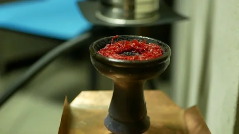 Tobacco fingers hookah Stock Footage