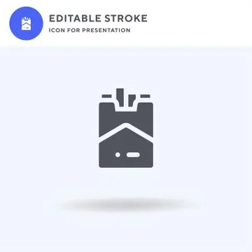 Tobacco icon vector, filled flat sign, solid pictogram isolated on white, log Stock-Illustration