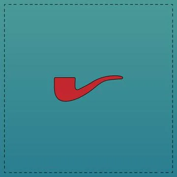 Tobacco pipe computer symbol Stock Illustration