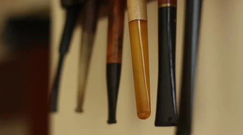 Tobacco Pipe Stock Footage 43807897
