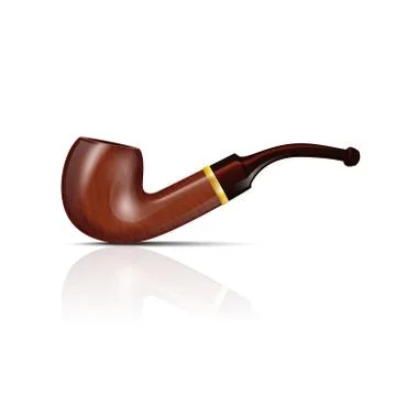 Tobacco pipe Illustrazione stock