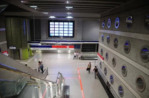 Tobalaba Metro Station Stock Photos
